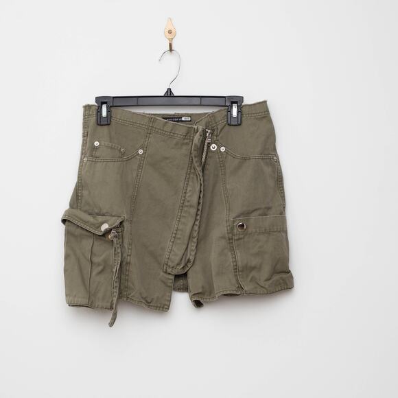 Marissa Webb Green Cotton Rava Mini Skirt - Picture 5 of 12